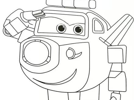 #简笔画教程 来咯,#超级飞侠 的#乐迪 来教大家画包警长👮大家喜欢吗?