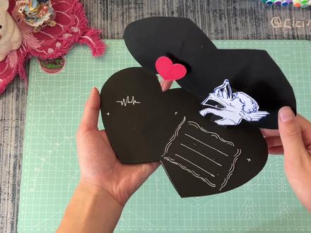 一见钟情就是丘比特同时射中我们俩的心了呀💘#立体书 #原创 #静静立体书 #丘比特 #手工diy