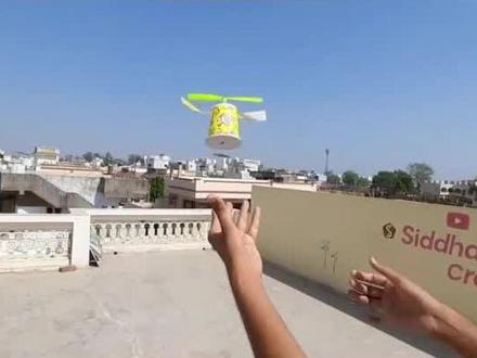 纸杯飞机,有空在家就可以做一个! #手工 #纸杯飞机 #玩具飞机 #diy