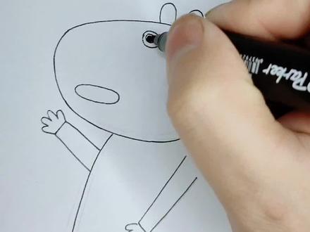 看动画学画小羊苏西 挑战最难语音输入#动漫#动画#儿童动画#画画#绘画