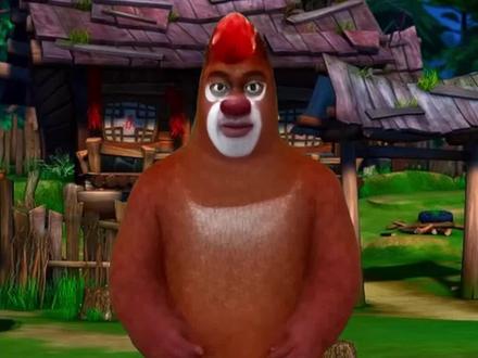 不是说傻人有傻福吗?#熊出没 #搞笑 #抽象 #鬼畜 #熊大