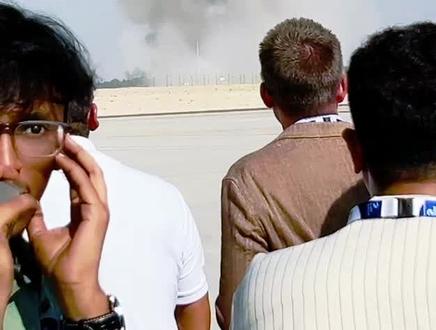 美国战机坠毁现场#突发