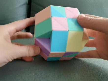 72段魔尺拼皮球#百变魔尺 #魔尺 #解压神器