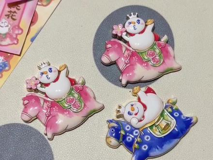 非遗冰箱贴尊嘟好好看!#日常分享 #蜜雪冰城