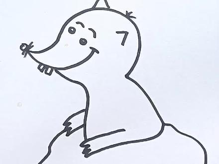 教你几笔画个可爱的小鼹鼠 #萌知计划 #一起学画画 #画画 #儿童画 #少儿美术教育 #儿童简笔画 #少儿美术 #简笔画 #一学就会的简笔画 #最闪亮的坐标 #创意 #手绘