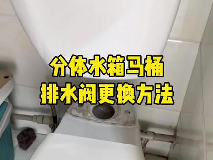 马桶分体式水箱 换排水阀是这样的#真实生活分享计划 #马桶水箱 #排水阀更换 #马桶分体式水箱