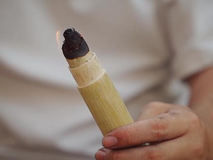 复原古代打火机“火折子”开盖一吹就可以燃烧,是古人保存火种的方式之一。 #火折子 #传统文化