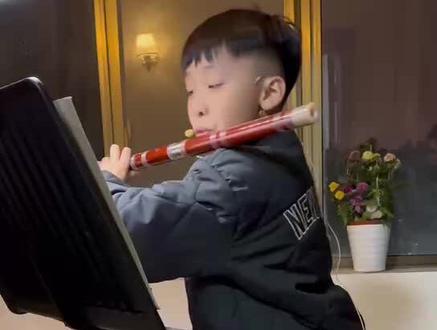 低音大A调笛子清吹《姑苏行》#笛子 #8岁笛童 #陈子阳