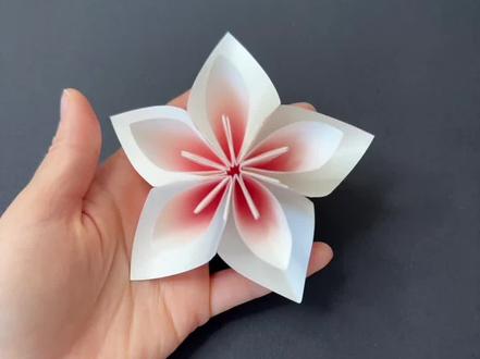 今天做漂亮的折纸小花#手工折纸 #折纸 #手工折纸教程 #每日分享 #折纸花朵