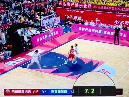 妞姐真的太燃了!7秒把比分反超! #wcba总决赛 #东莞女篮vs四川女篮 #杨力维