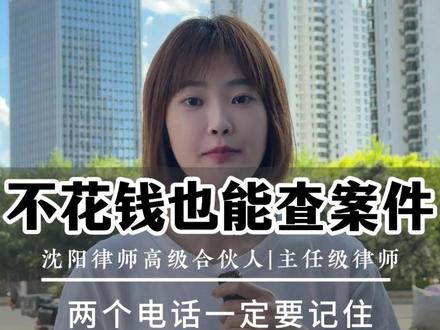 不用花钱也能查你的案件或者家人的案子,两个电话一定记住 #刑事律师#刑事辩护 #律师 #沈阳律师 #沈阳刑事律师马思妤