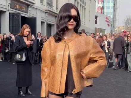 宁艺卓米兰时装秀看秀造型 #宁艺卓 #宁宁