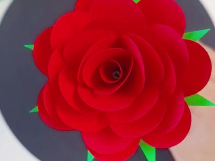 简单又好看的手工玫瑰花,亲手做一朵送给你心中的女神吧! #手工玫瑰花 #女神节礼物 #创意手工 #亲子手工