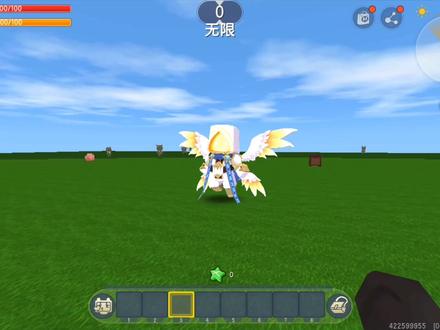 迷你世界:小表弟你看,我能让天使商人当坐骑,还能让他帮我耕地