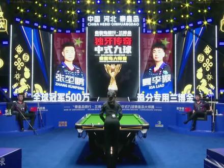 张堃鹏对上恩师夏李傲,上演了一出另类师徒大战 #台球是一种生活 #独牙九球比赛 #张堃鹏 #夏李傲