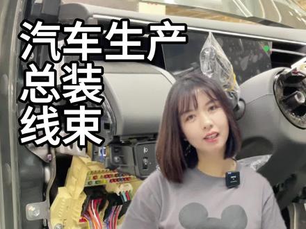 汽车生产工艺之总装线束安装 汽车有多少电线今天带你探秘#汽车线束 #汽车制造 #车间实拍