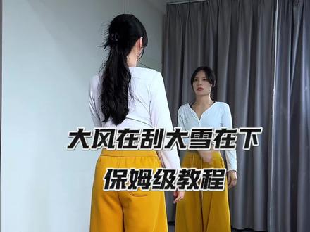喜欢的宝贝,点关注学起来🥰#大风在刮大雪在下 #分解教学 #零基础学舞蹈