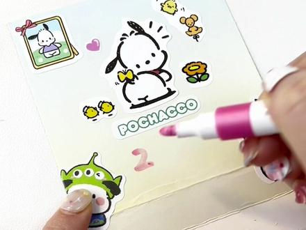 学生党必备-自制迷你小台历,敲简单!敲实用!让我看看谁的书桌上还没有呢🧐#手工diy #简单日历制作 #暑假嗨玩计划 #自己动手diy #三丽鸥