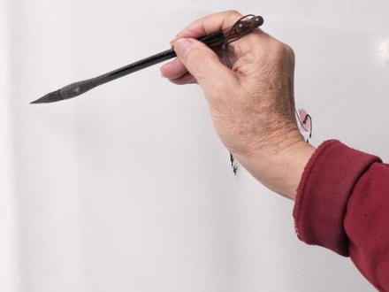 三十秒教你画猴子 三步画正面猴身#国画教学#猴子#有手就行