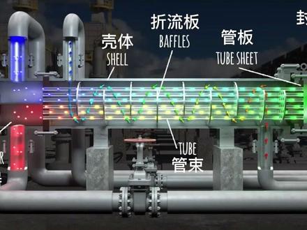 收藏!各种换热器的结构原理动图#换热器 #热交换器 #化工设备 #宜化化机