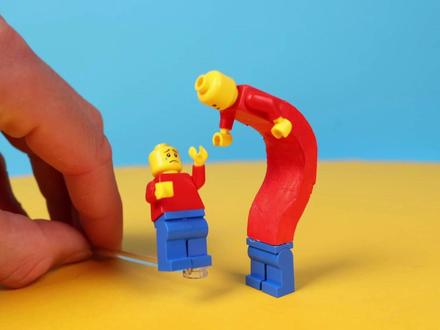 我制作了巨大的乐高小人仔,奇怪的创意! #乐高 #乐高积木 #乐高moc #乐高diy #乐高diy人仔