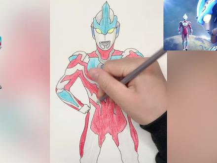 有个网友让我画个银河奥特曼,安排#奥特曼简笔画 #手绘 #简笔画 #绘画过程 #画渣日常 #日常瞎画 #奥特曼