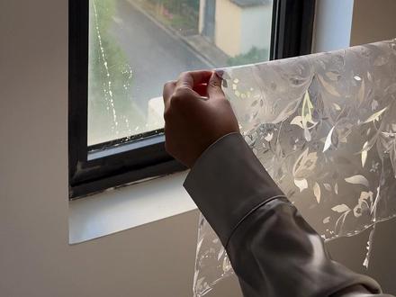 么噶!被这个玻璃贴惊艳住了!#玻璃贴膜#装修#改造