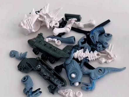 大隐藏--迅猛龙 #侏罗纪恐龙玩具 #布鲁可恐龙