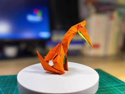 #折纸 #手工 #翼龙 远古的空中霸主,风神翼龙。