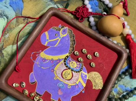 马年画马,马上有福#真实#跟着抖音学画画 #真实分享官 #真实生活分享计划