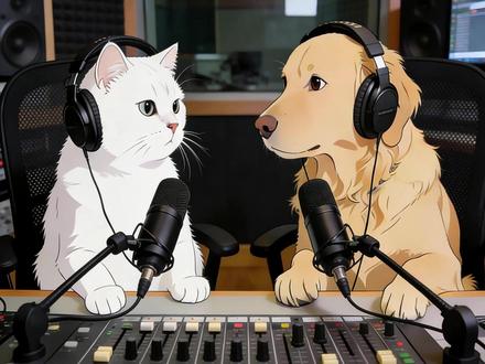 上万赞的爆火猫狗播客教你2步生成😂 #AI六边形战士 #AI视频 #即梦AI #猫狗播客