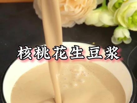 核桃花生露,经常喝它 健脑益智 好喝养胃 老少皆宜!#破壁机食谱 #自制饮品 #健康养生 #艾仕玛免洗破壁机