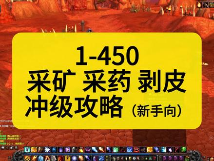 采矿采药剥皮1-450攻略 #魔兽世界新手攻略 #巫妖王之怒怀旧服