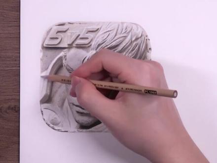 把王者荣耀图标画成石膏像 #手绘 #王者荣耀 #绘画 #怪他