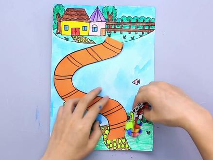 过山车🎢绘画教程
#创意美术 #幼儿教育 #简笔画