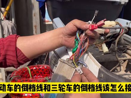 电动车的倒档线和三轮车的倒档线该怎么接?