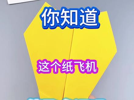 你知道这个纸飞机能飞多远吗? #手工 #折纸 #纸飞机