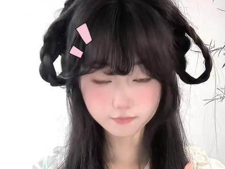 超萌的可爱垂耳兔发型#日常发型 #发型教程 #日系扎发 #垂耳兔发型 #萌妹