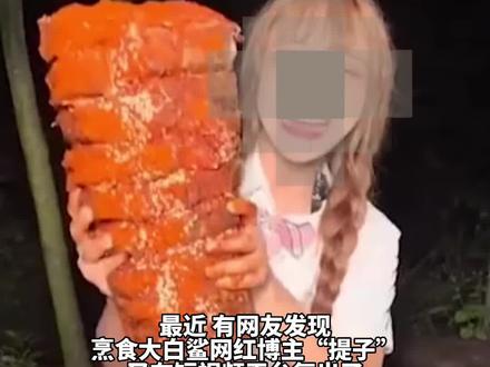 消失八个月,烹食大白鲨女网红开小号“复出”并道歉。
