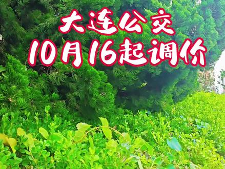 大连公交10月16日开始调价。