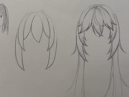 零基础学画画 0基础头发,刘海儿绘画教程#一起学画画 #绘画教程 #零基础学画画 新手绘画小技巧