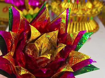 大莲花的折纸教程来喽#非物质文化遗产手工制作 #纯手工打造 #手工折纸教程 #原创视频