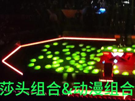 莎头组合与动漫组合出场的欢呼声!