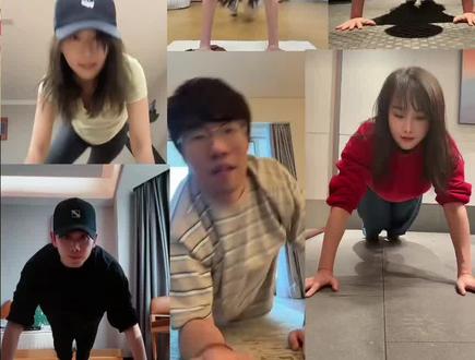 喜人平板支撑合集#喜人 #平板支撑卡点