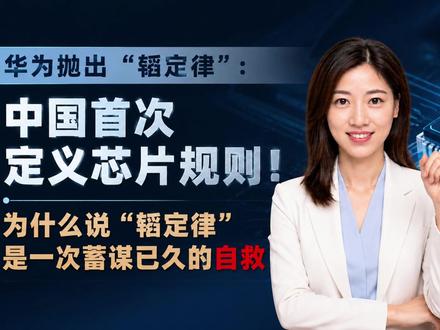 华为抛出“韬定律”:中国首次定义芯片规则!为什么说“韬定律”是一次蓄谋已久的自救? #掘金计划2026 #燃起来大国重器 #真财实学计划