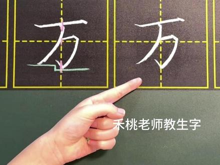 【禾桃老师教写字】一年级下册 同步生字“万” 持续更新,敬请关注!#一年级生字 #小学语文 #小学书法 #一年级练字 #同步生字 #小学生学书法 #生字教学 #生字讲解 #线上写字教学 #粉笔字