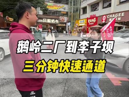 鹅岭二厂到李子坝,不花钱,快速通道!#重庆 #重庆dou知道 #重庆美好推荐官 #重庆旅游 #重庆旅游避坑指南