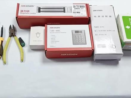 海康威视门禁802套装接线图安装视频现场直播#物联网 #智能安防 #智能化弱电工程 #门禁 #智能设备