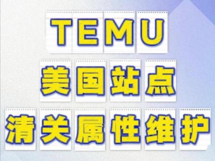 美国站点回暖,清关属性赶快维护起来#temu商家现状 #temu运营 #temu #temu美国 #凌风工具箱