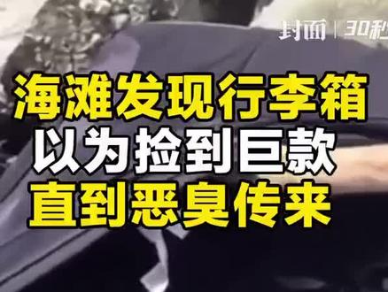 美国一群青年海滩发现神秘行李箱,以为会捡到巨款,直到一阵恶臭袭来……